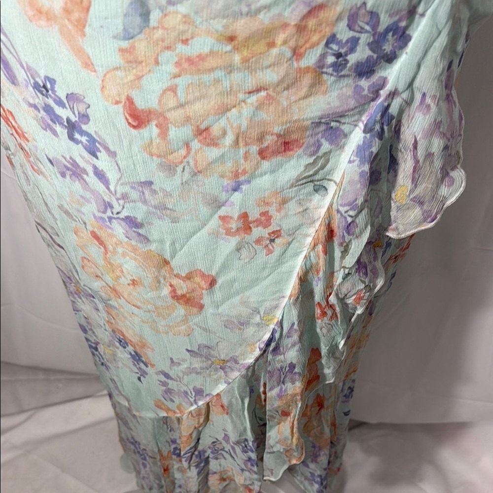 Alice + Olivia Caily Skirt & Annmarie Floral Georgette Top Set  0 Skirt / XS Top - Picture 7 of 12